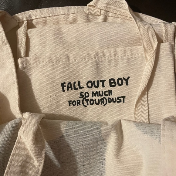 Fall Out Boy tour merchandise canvas bag - Picture 4 of 4